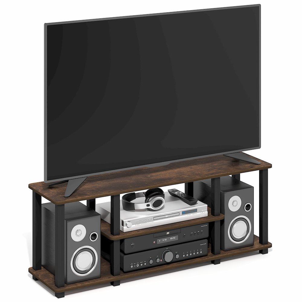 TURN-S-TUBE TV Stand, Open Frame TV Console for TV up to 50 Inch, Open Back. Picture 4