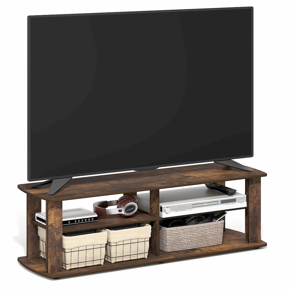 NELLY TV Stand with Open Shelves Storage, TV Console for TV up to 50 Inch. Picture 2