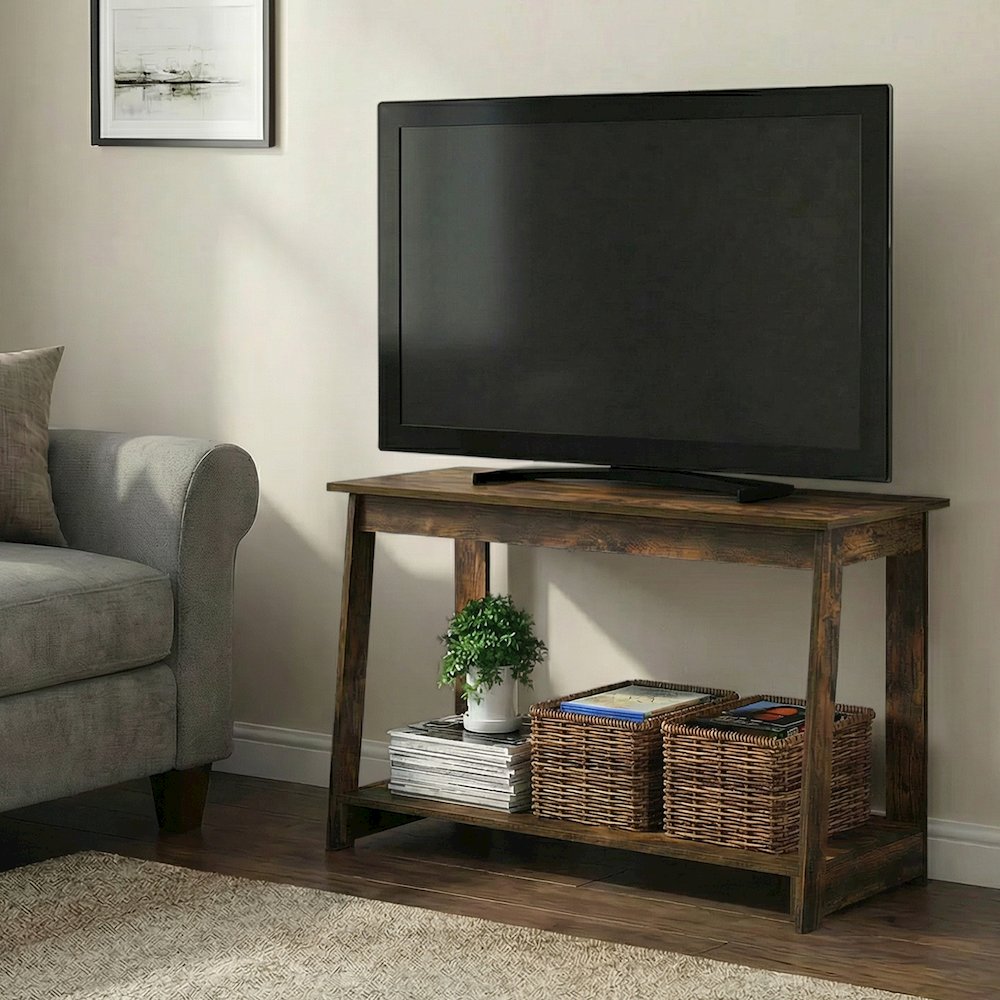 BEGINNING TV Stand, TV Console for TV up to 36 Inch, Open Back. Picture 2