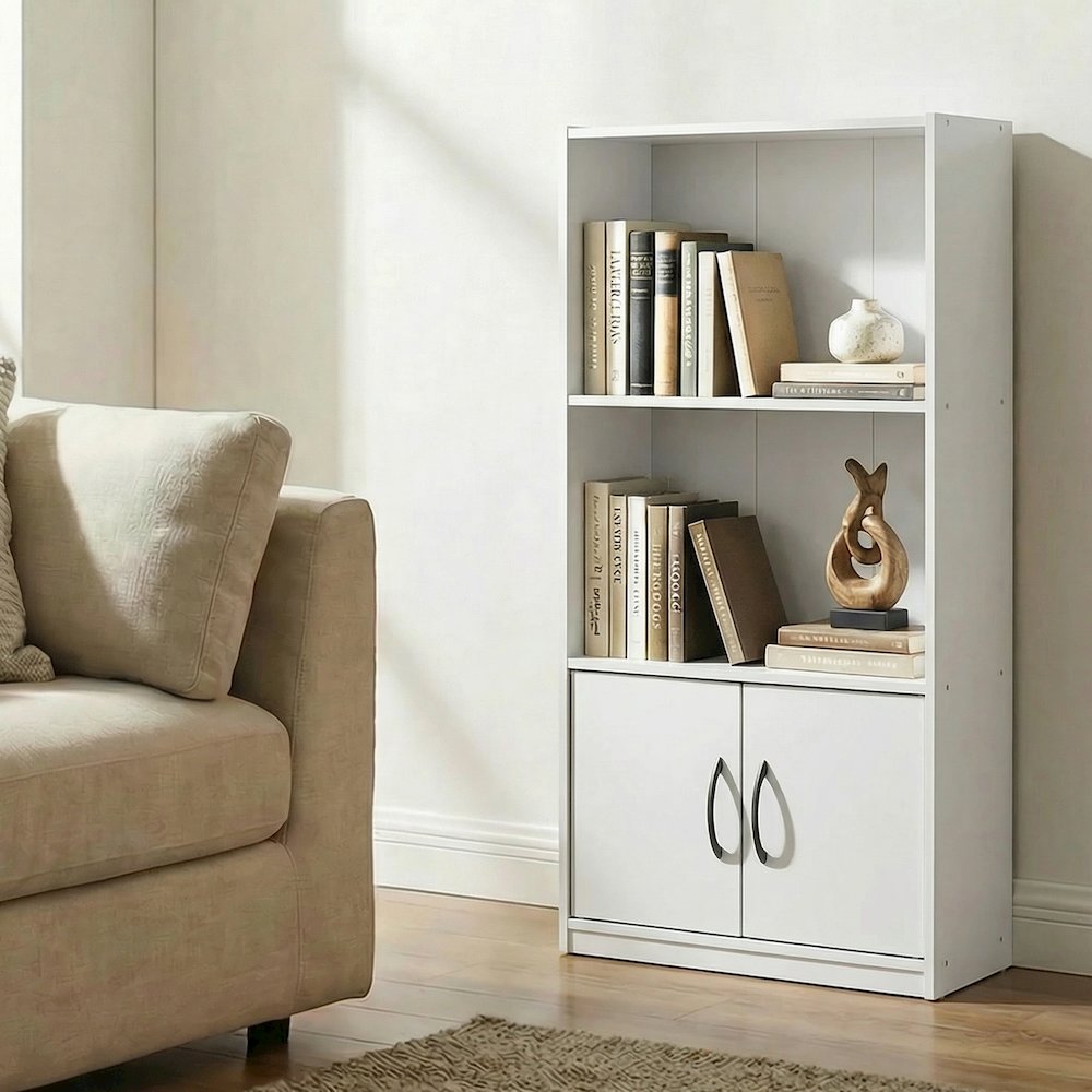 GRUEN Book Shelf, 3-Tier Bookshelf, 9.3 x 21.8 x 39.5. Picture 6