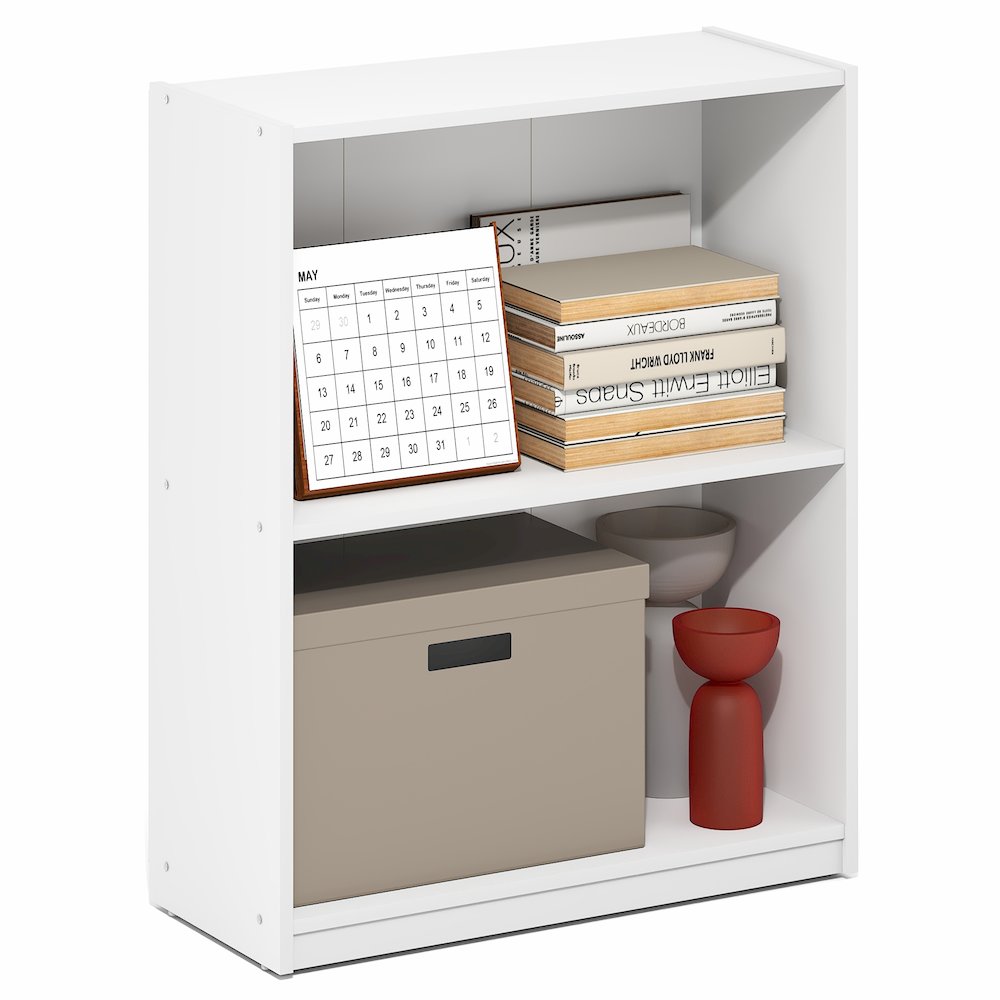 GRUEN Book Shelf, 2-Tier Small Bookshelf, 8.3 x 21.8 x 27. Picture 4