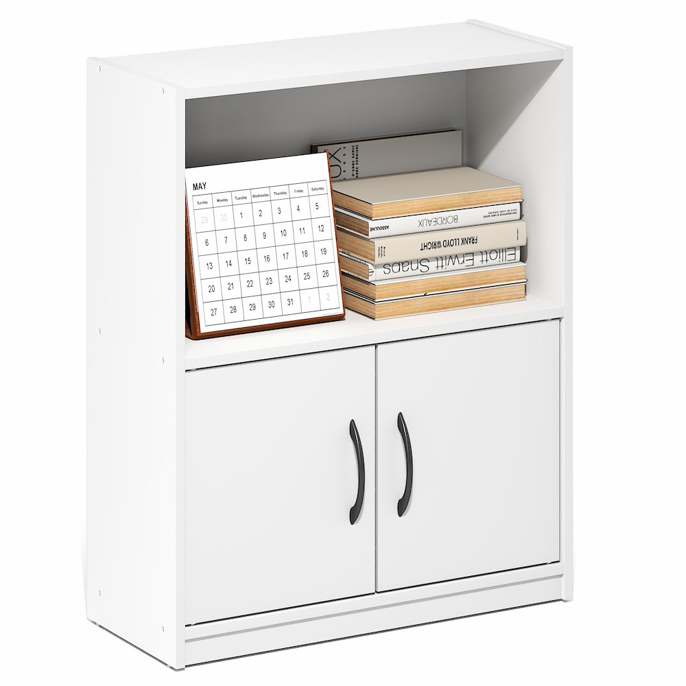 GRUEN Book Shelf, 2-Tier Small Bookshelf, 9.3 x 21.8 x 27. Picture 4