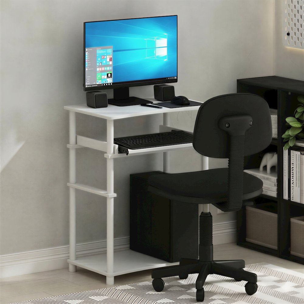 HOME Desk, 23.6 Wide Gaming Desk with Keyboard Tray, Office Desk for Home Office. Picture 2