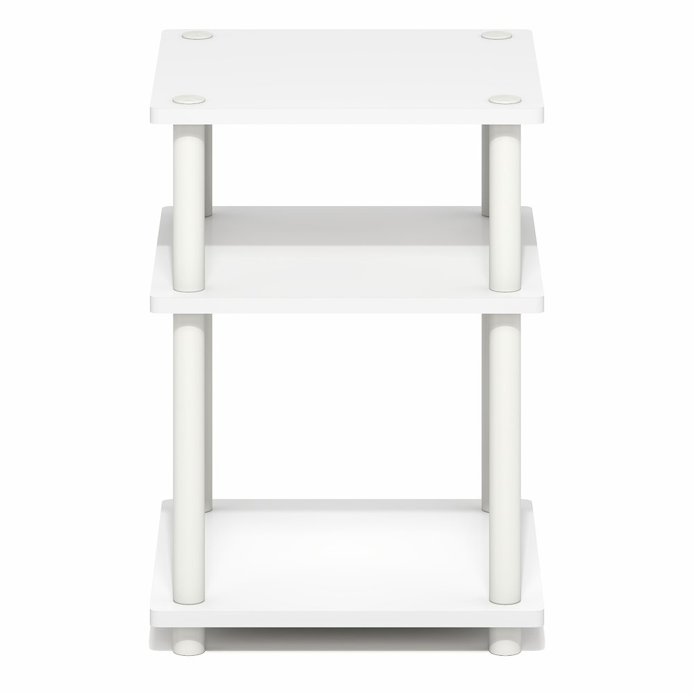 TURN-N-TUBE Side Table, 3-Tier Square Modern End Table, Night Stand. Picture 3