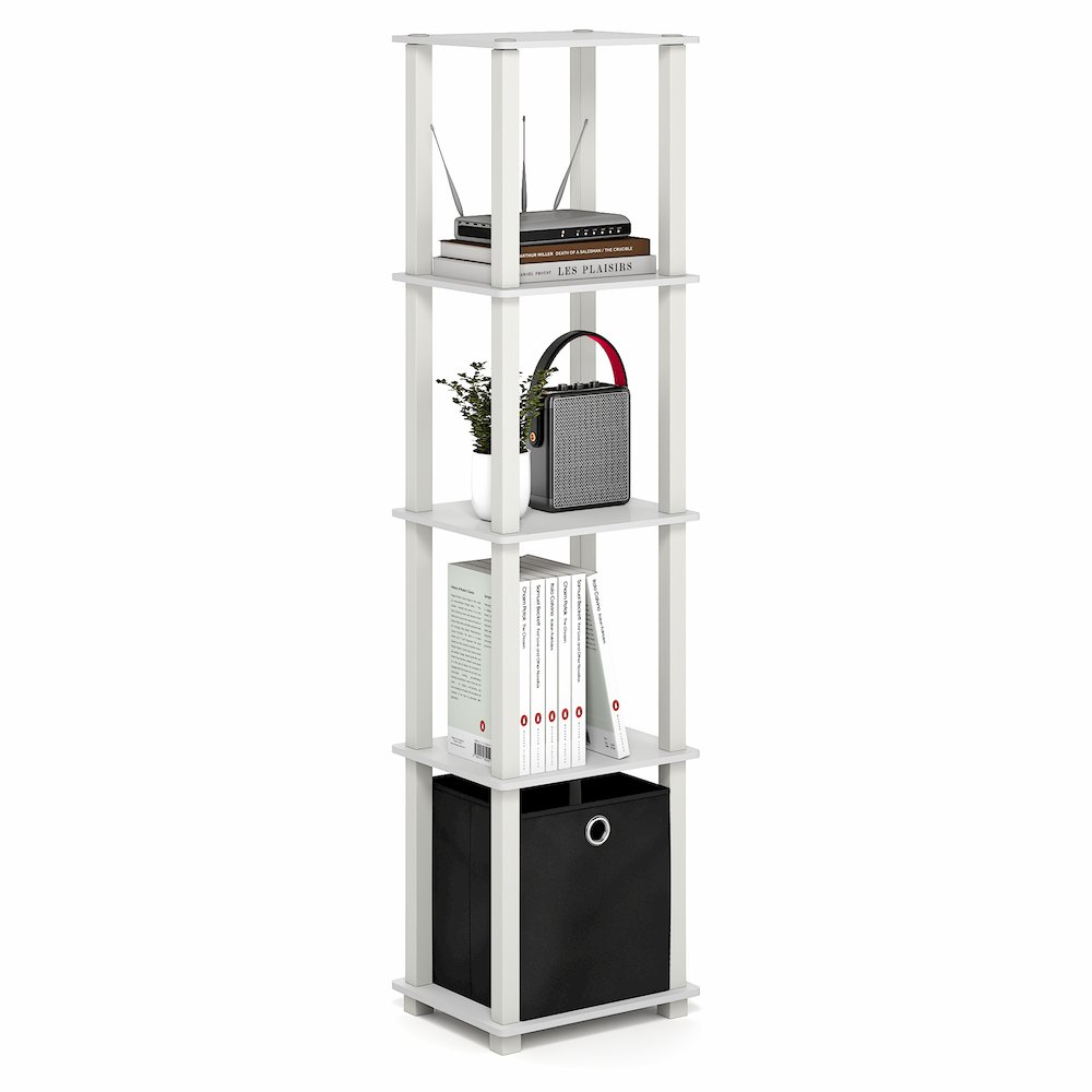 TURN-N-TUBE Book Shelf, 5-Tier Square Open Frame Display Shelf, Shelving Unit. Picture 4
