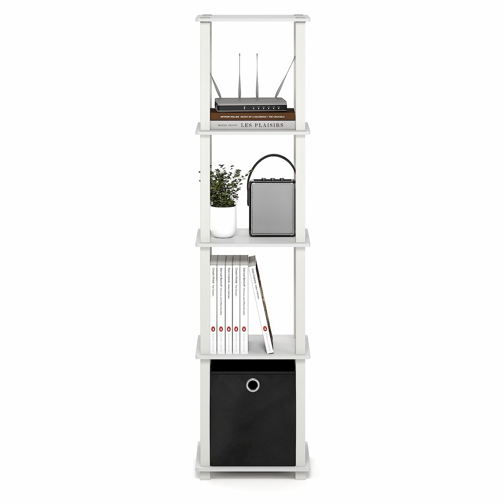 TURN-N-TUBE Book Shelf, 5-Tier Square Open Frame Display Shelf, Shelving Unit. Picture 6