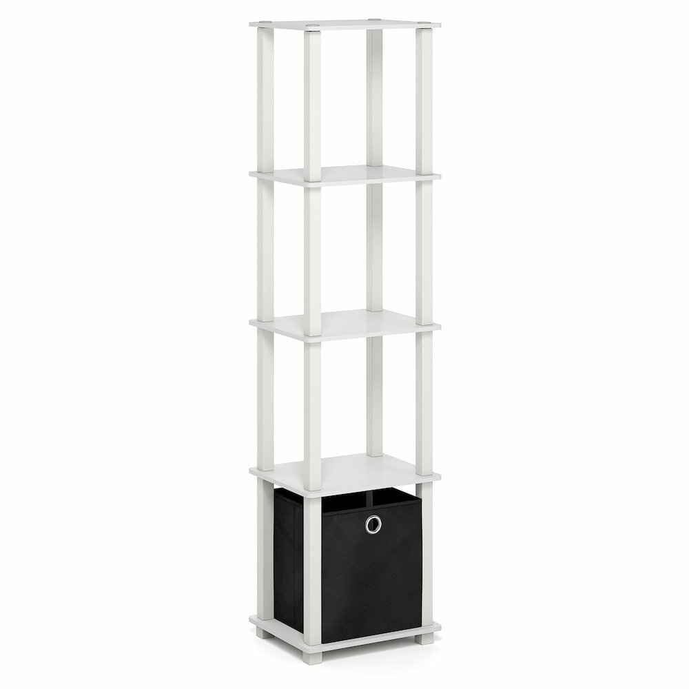 TURN-N-TUBE Book Shelf, 5-Tier Square Open Frame Display Shelf, Shelving Unit. Picture 1