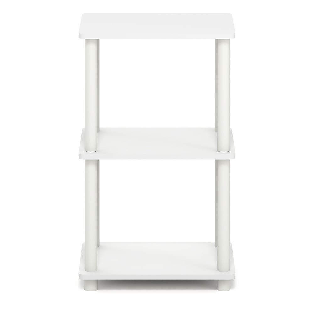 TURN-N-TUBE Storage Shelves, 3-Tier Open Frame Book Shelf, Standing Corner Shelf. Picture 3