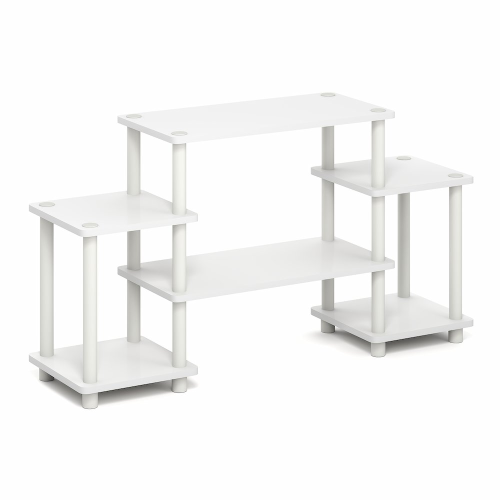 TURN-N-TUBE TV Stand, 6-Shelf Entertainment Center with Open Shelves, Open Back. Picture 1