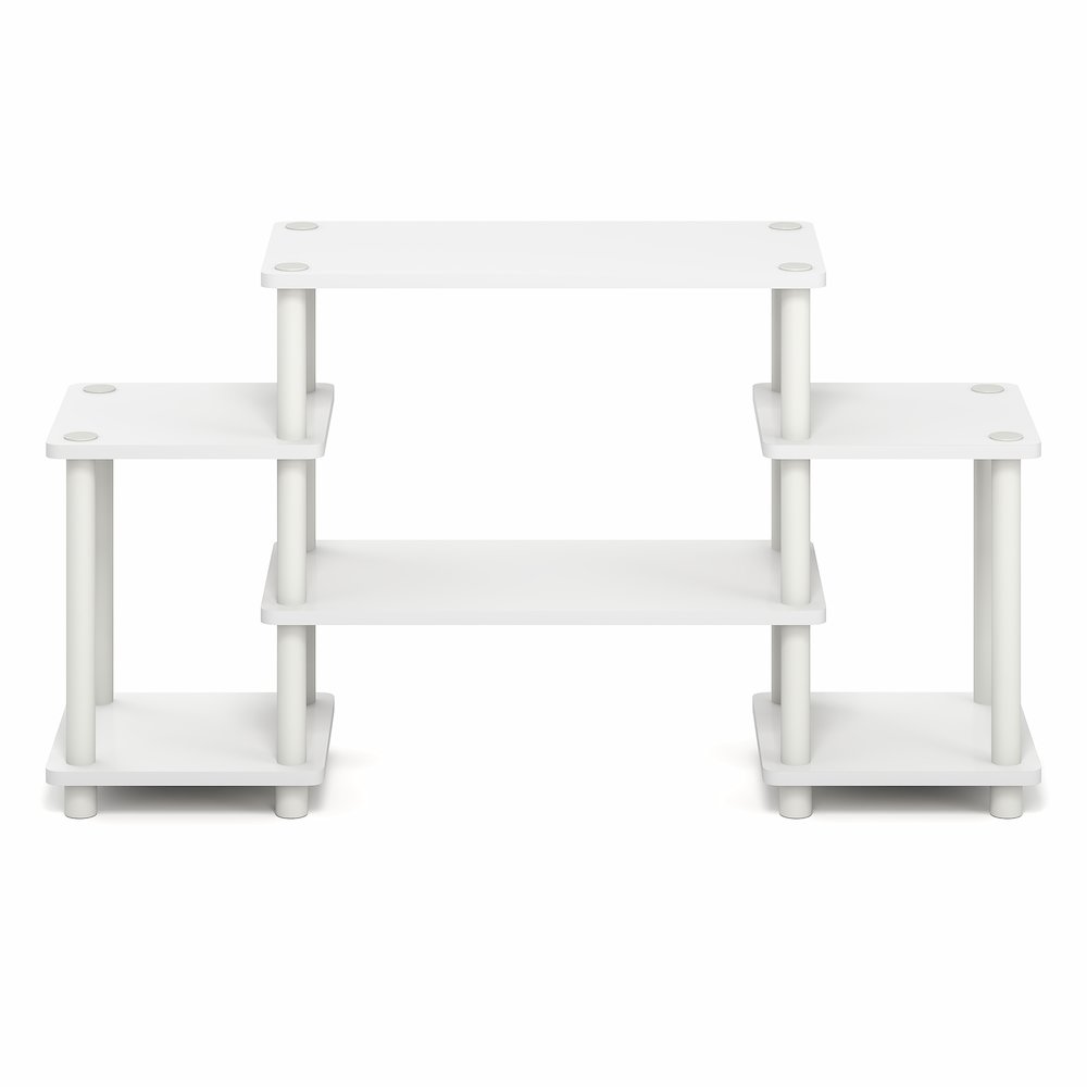 TURN-N-TUBE TV Stand, 6-Shelf Entertainment Center with Open Shelves, Open Back. Picture 3