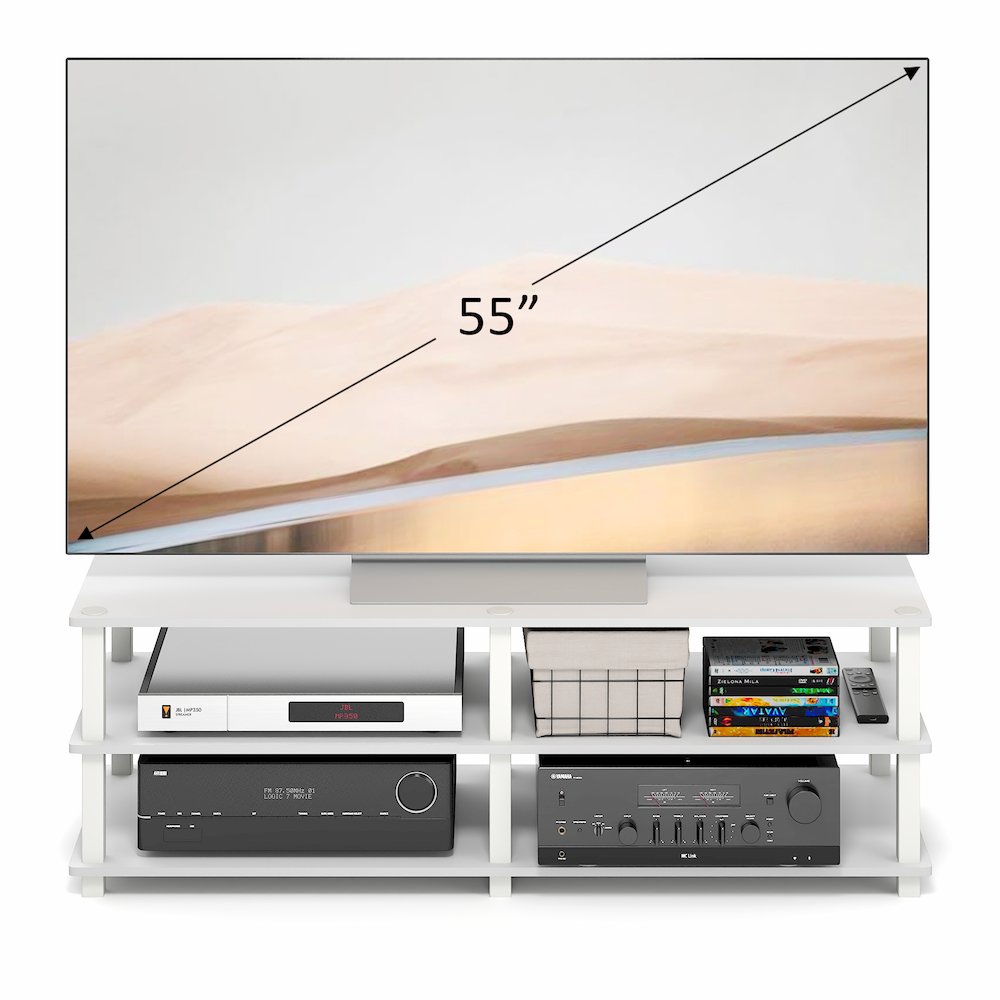 TURN-S-TUBE TV Stand, TV Console for TV up to 55 Inch. Picture 6