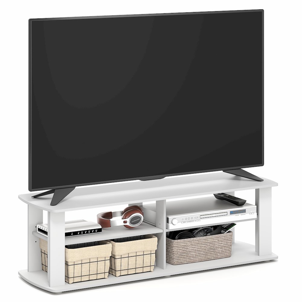 NELLY TV Stand with Open Shelves Storage, TV Console for TV up to 50 Inch. Picture 2