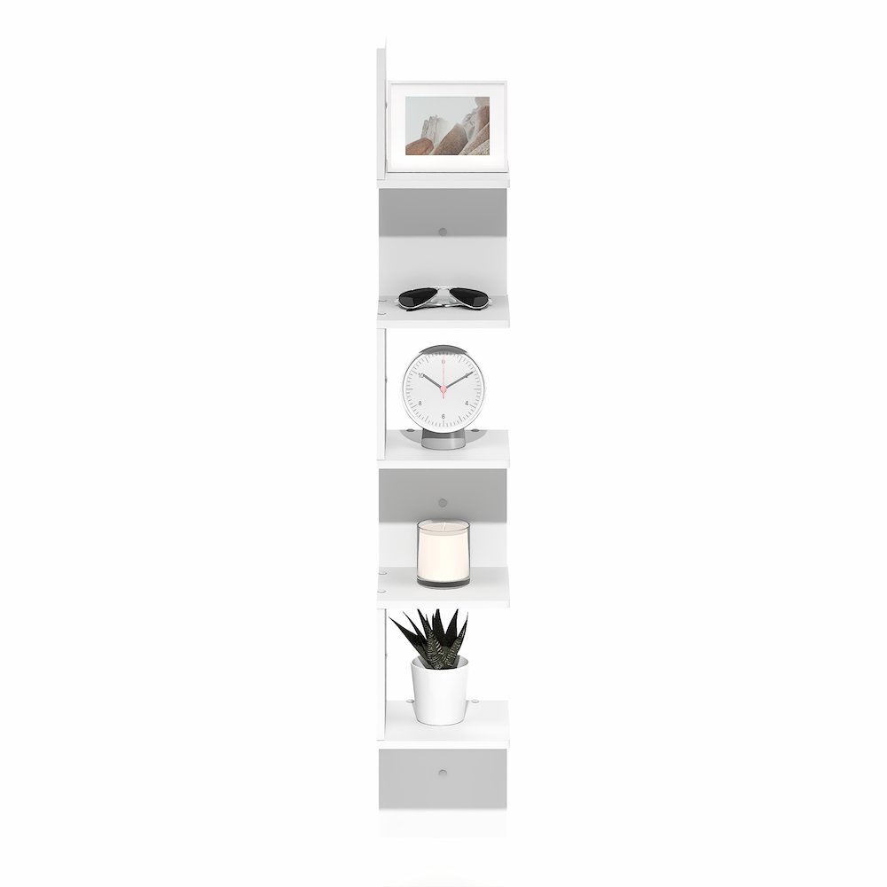 ROSSI Corner Floating Shelves for Wall, 5-Tier Corner Square Wall Shelf. Picture 4