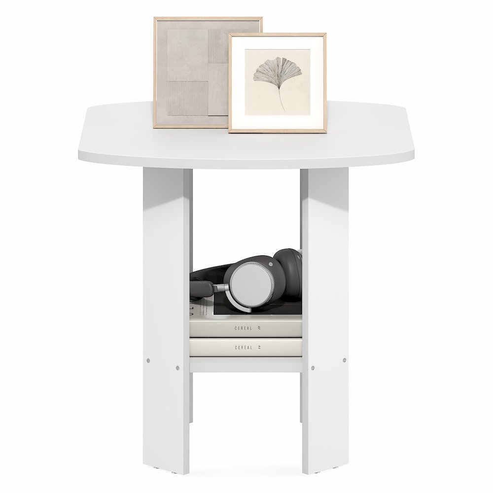 SIMPLE DESIGN Side Table, 2-Tier Square Modern End Table, Bedside Table. Picture 6