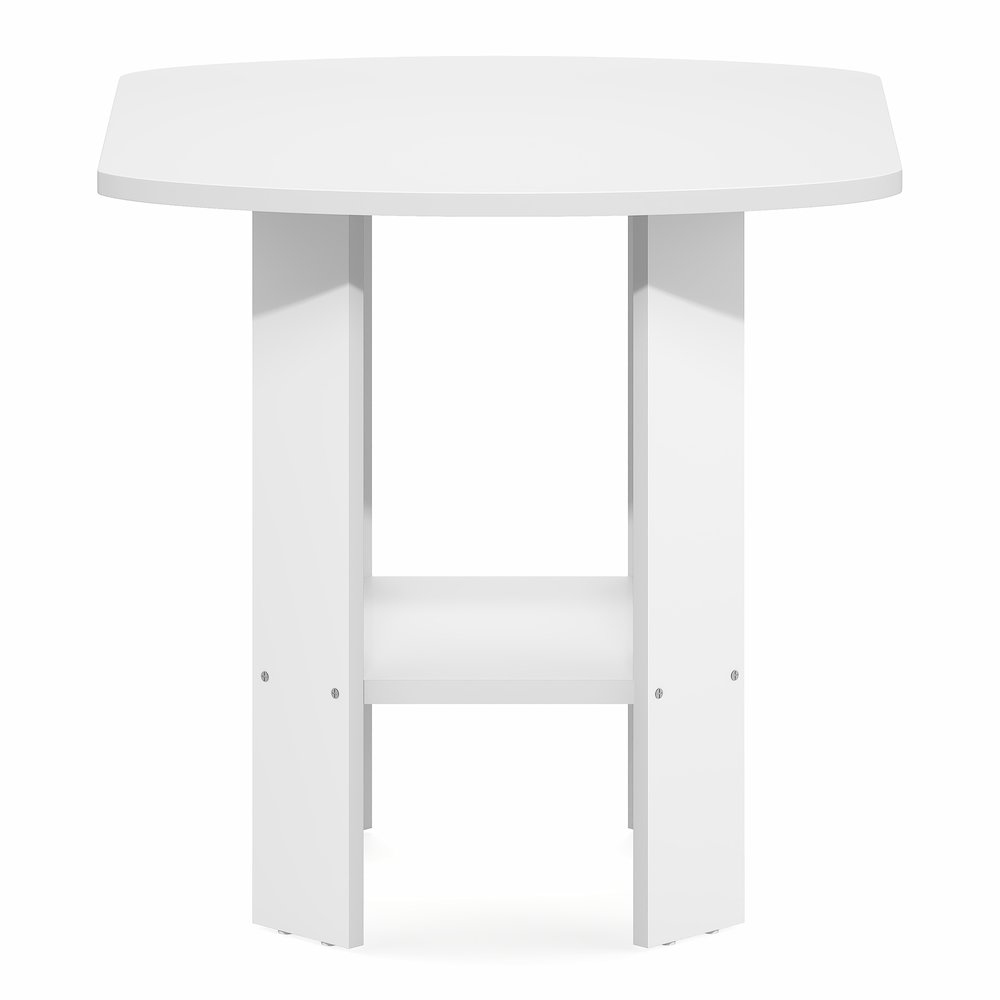 SIMPLE DESIGN Side Table, 2-Tier Square Modern End Table, Bedside Table. Picture 3