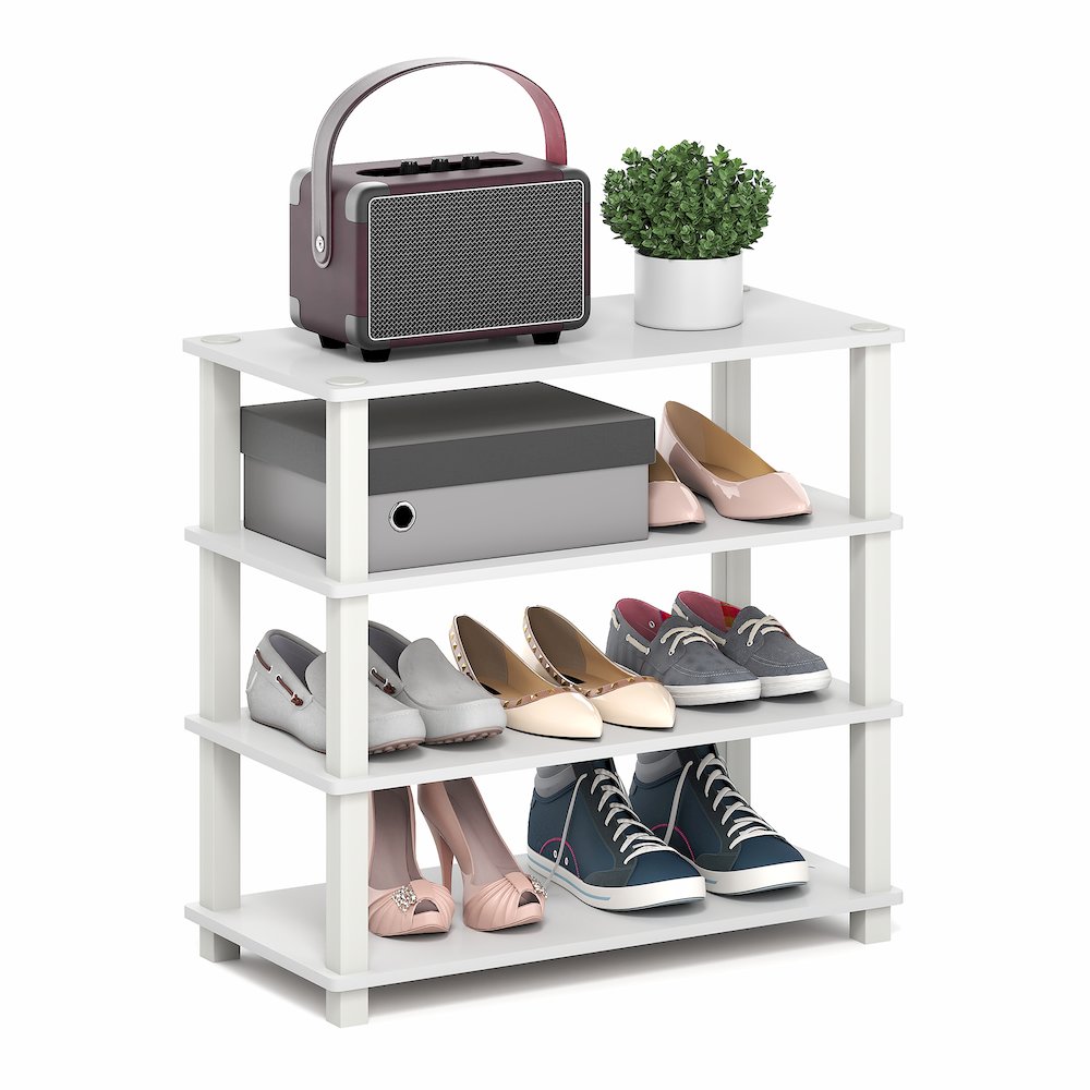 TURN-S-TUBE Shoe Rack, 4-Tier Shoe Organizer, Shoe Storage. Picture 2