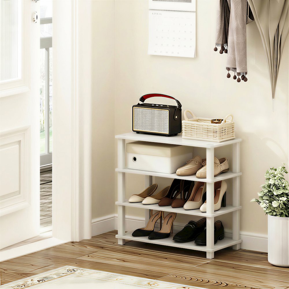 TURN-S-TUBE Shoe Rack, 4-Tier Shoe Organizer, Shoe Storage. Picture 3