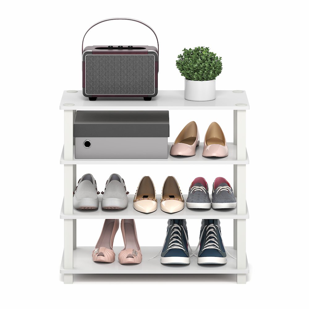 TURN-S-TUBE Shoe Rack, 4-Tier Shoe Organizer, Shoe Storage. Picture 5