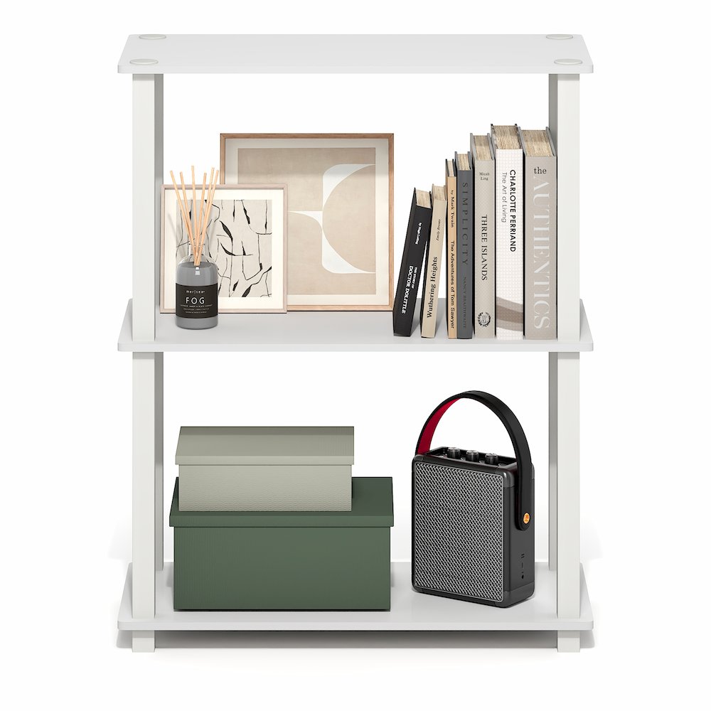 TURN-S-TUBE Storage Shelves, 3-Tier Book Shelf, Corner Shelf. Picture 6