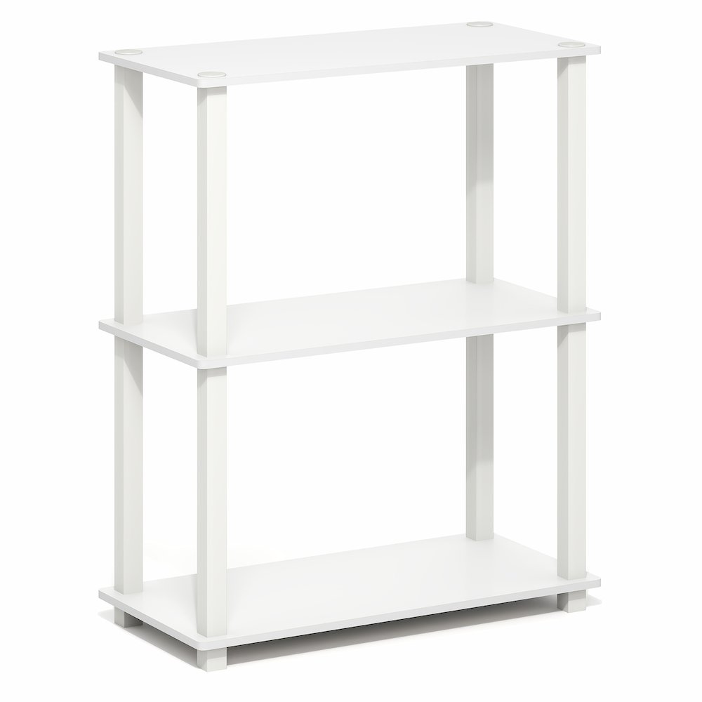 TURN-S-TUBE Storage Shelves, 3-Tier Book Shelf, Corner Shelf. Picture 1