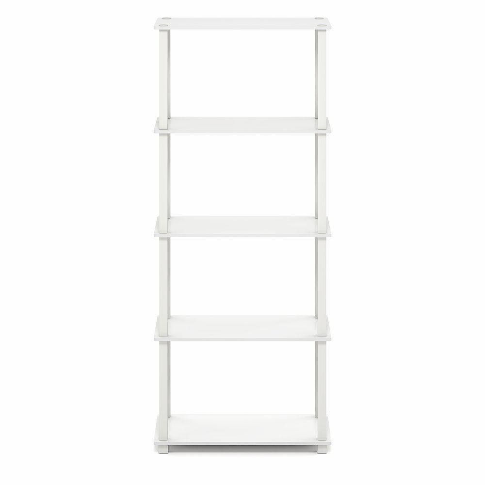 TURN-S-TUBE Book Shelf, 5-Tier Toolless Storage Shelves with Square Tubes. Picture 1