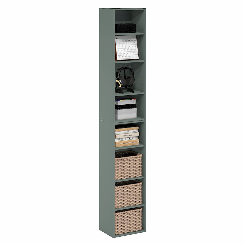 PASIR Book Shelf, 8-Tier Separable Tall Bookshelf, 9.3 x 11.8 x 70.9. Picture 4