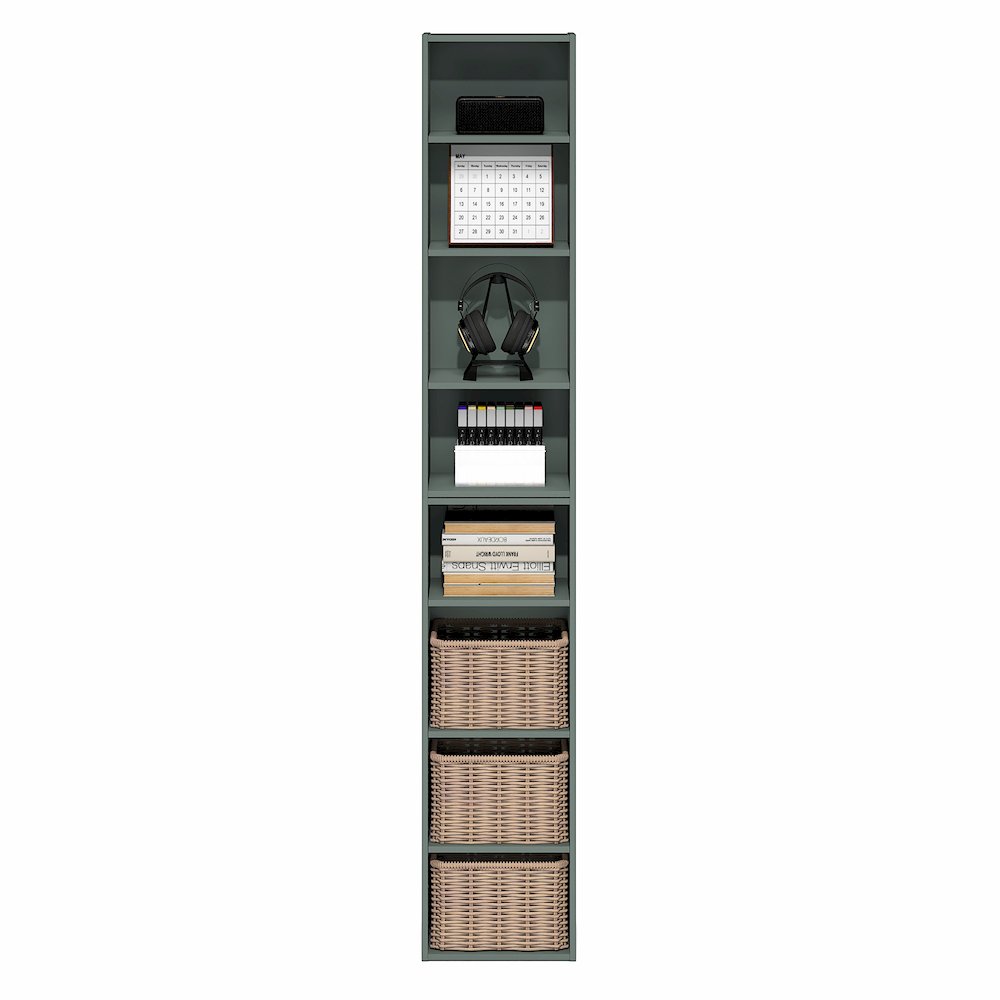 PASIR Book Shelf, 8-Tier Separable Tall Bookshelf, 9.3 x 11.8 x 70.9. Picture 7