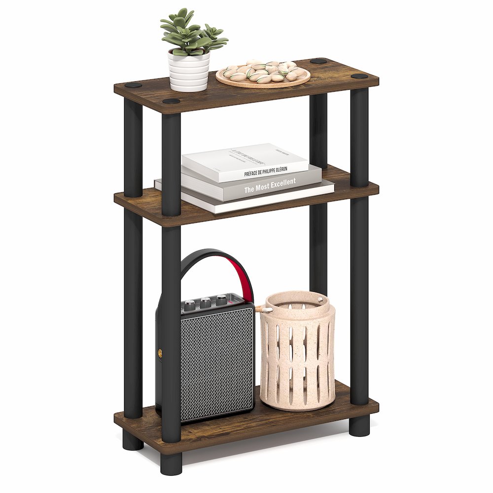 TURN-N-TUBE Narrow Side Table, Slim Toolless Assembly Nightstand, Night Stand. Picture 4