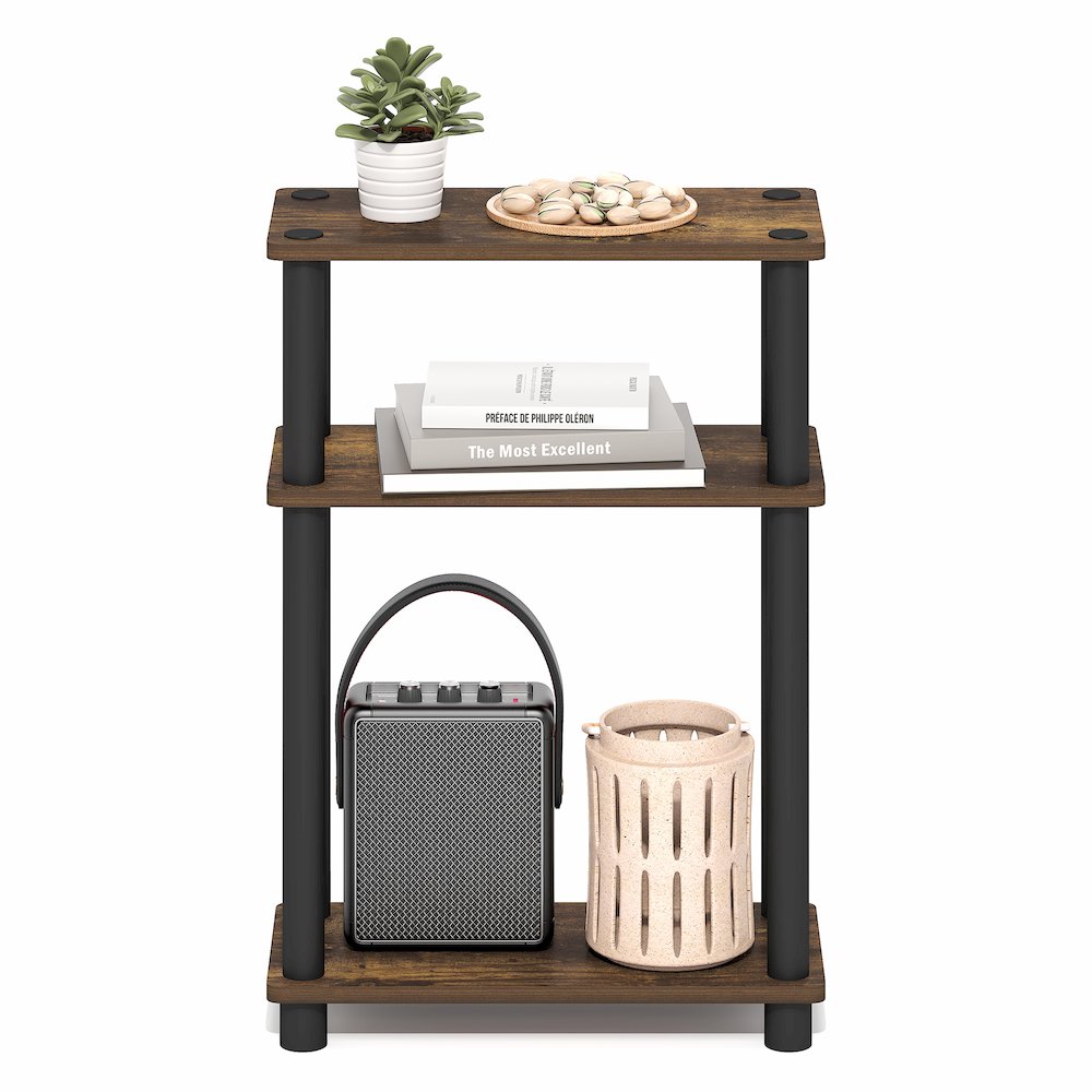 TURN-N-TUBE Narrow Side Table, Slim Toolless Assembly Nightstand, Night Stand. Picture 6