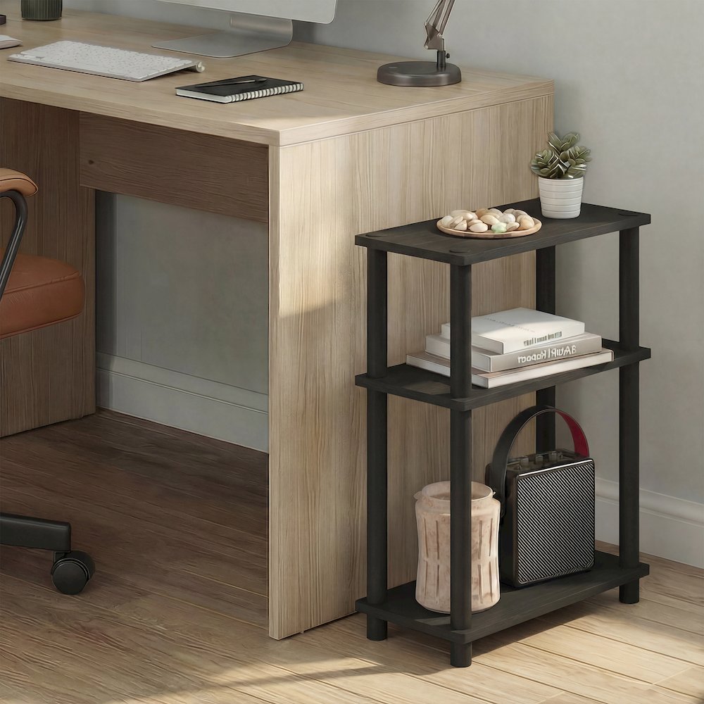 TURN-N-TUBE Narrow Side Table, Slim Toolless Assembly Nightstand, Night Stand. Picture 5