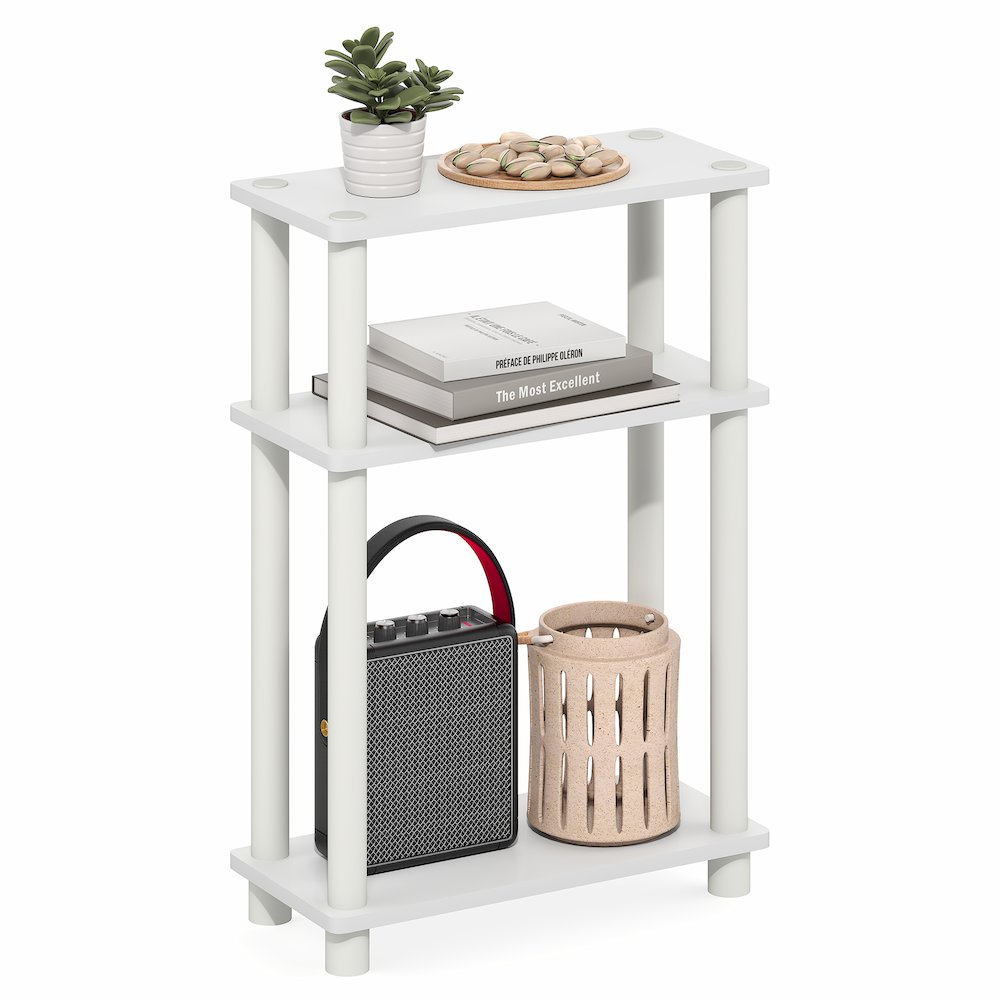 TURN-N-TUBE Narrow Side Table, Slim Toolless Assembly Nightstand, Night Stand. Picture 4