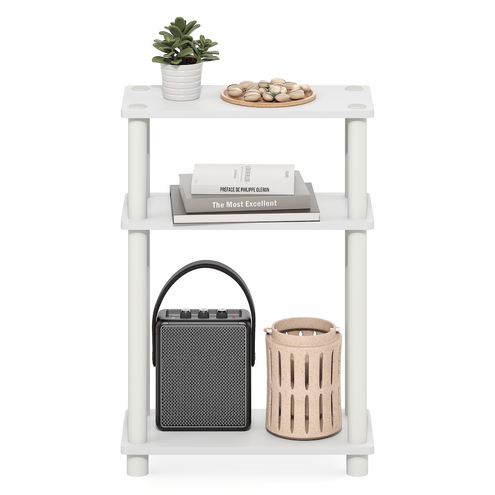 TURN-N-TUBE Narrow Side Table, Slim Toolless Assembly Nightstand, Night Stand. Picture 6