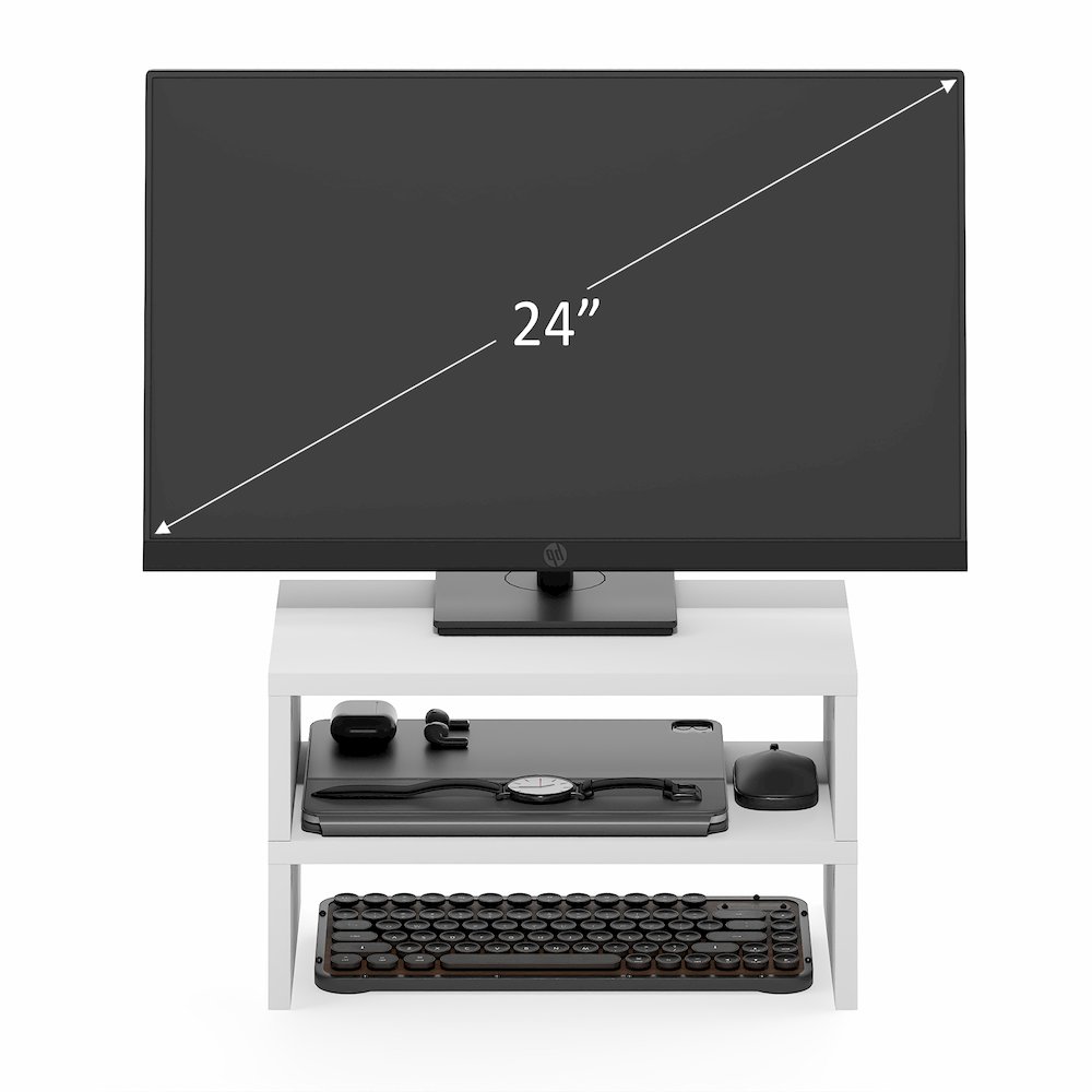 CLASSIC Monitor Stand Riser Set of 2, 15.7" Wide Dual Monitor Riser. Picture 7
