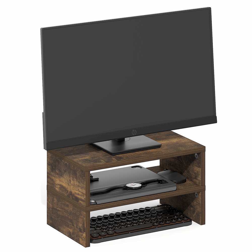 CLASSIC Monitor Stand Riser Set of 2, 15.7" Wide Dual Monitor Riser. Picture 5