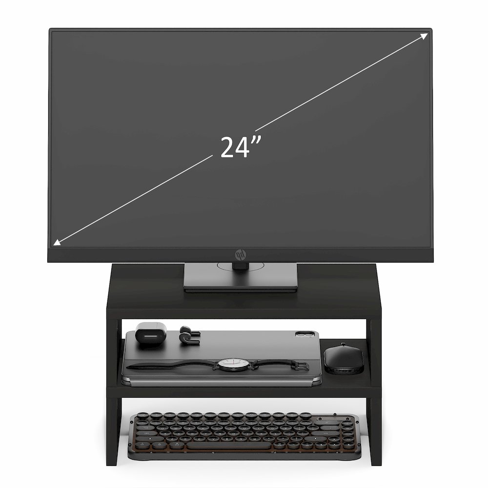 CLASSIC Monitor Stand Riser Set of 2, 15.7" Wide Dual Monitor Riser. Picture 7