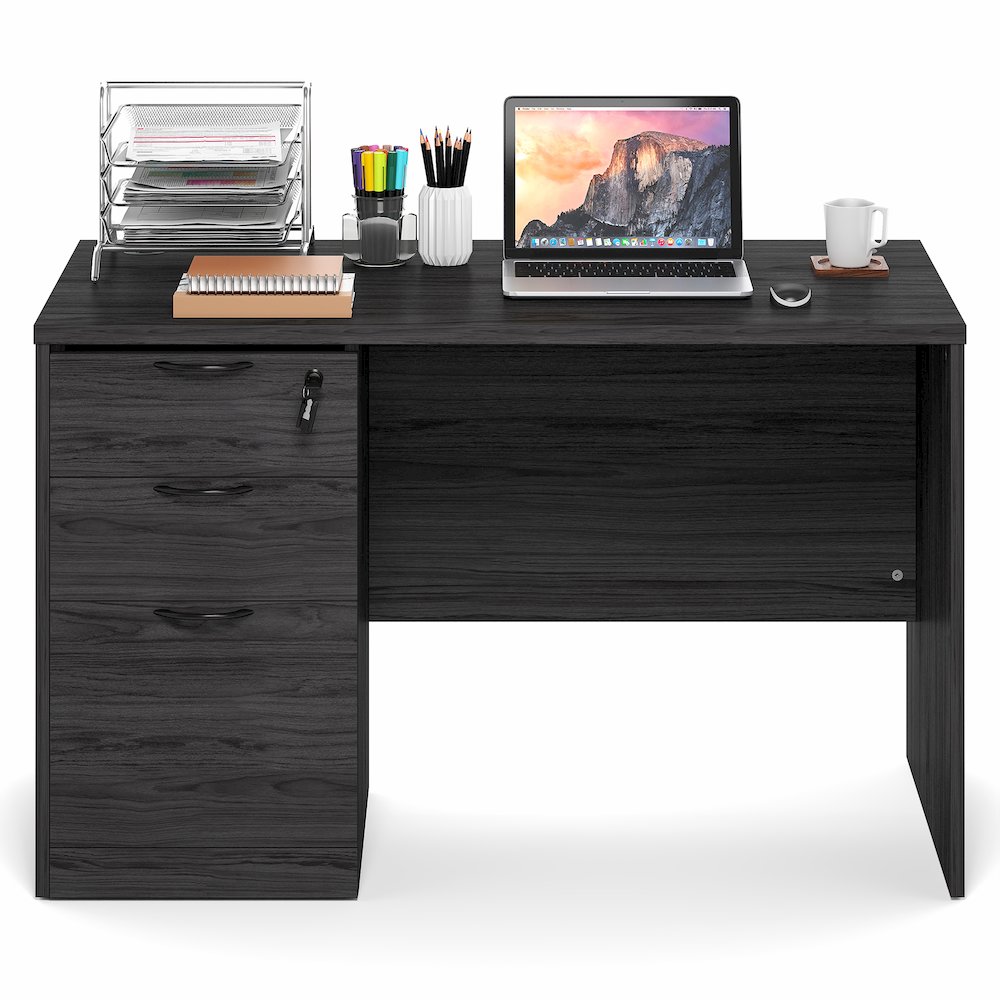 47 Inch Executive Desk with File Cabinet. Picture 4