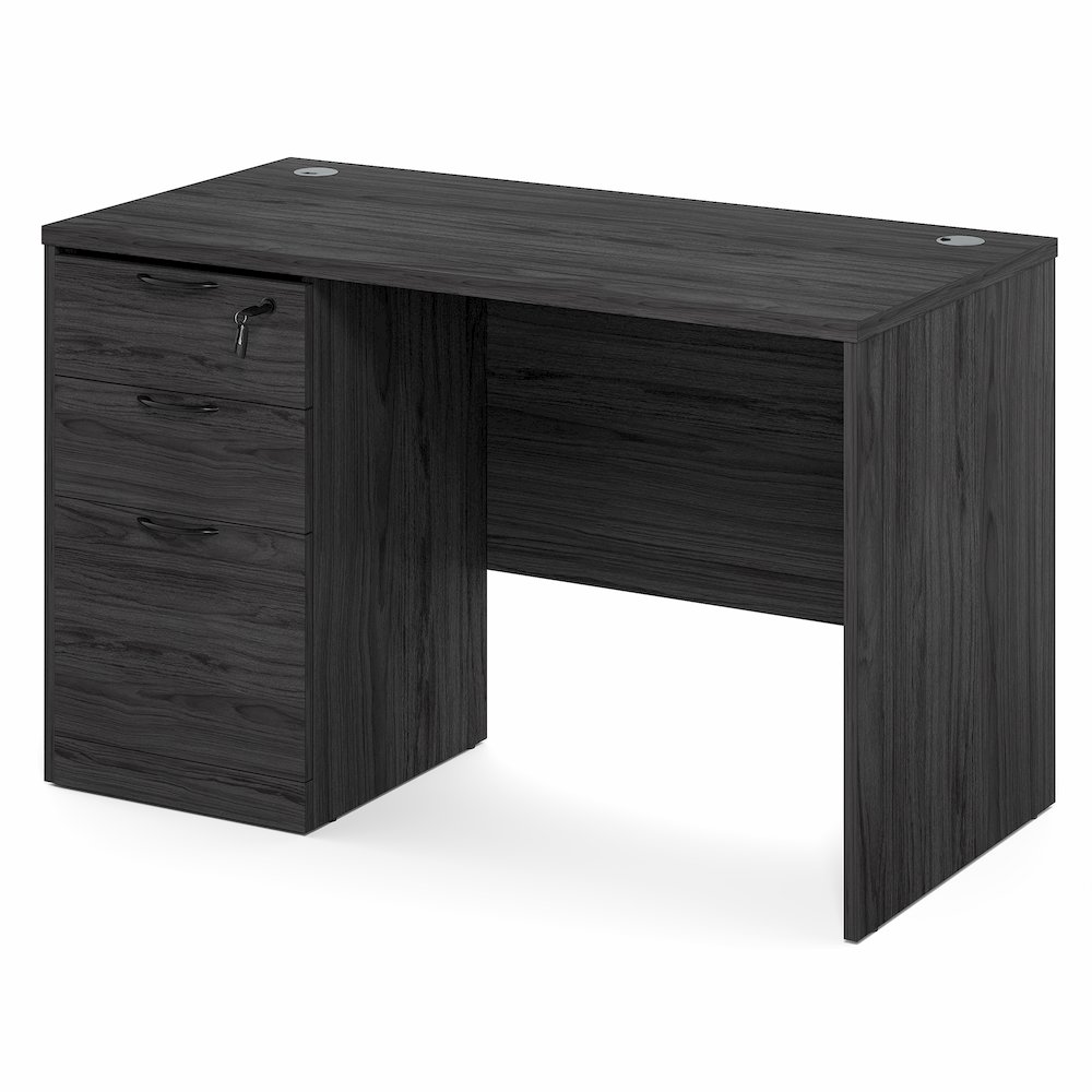 47 Inch Executive Desk with File Cabinet. Picture 1