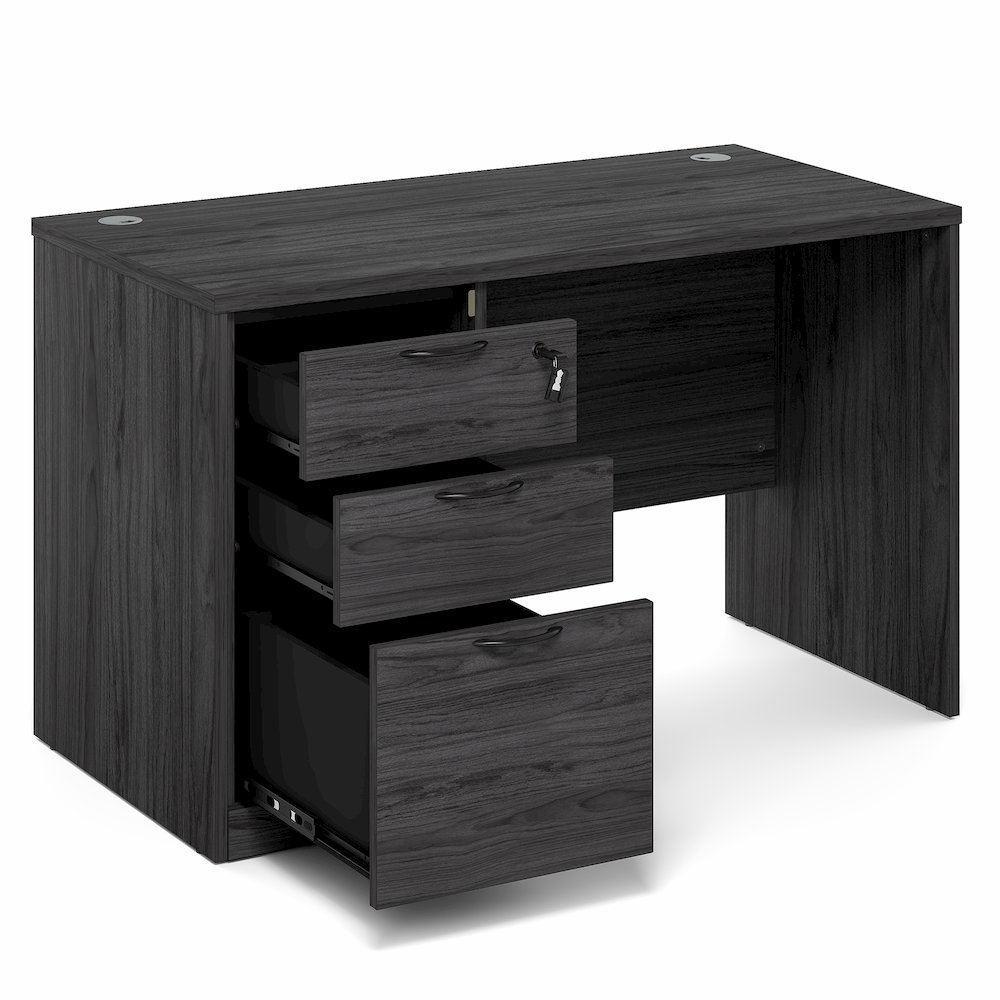 47 Inch Executive Desk with File Cabinet. Picture 3
