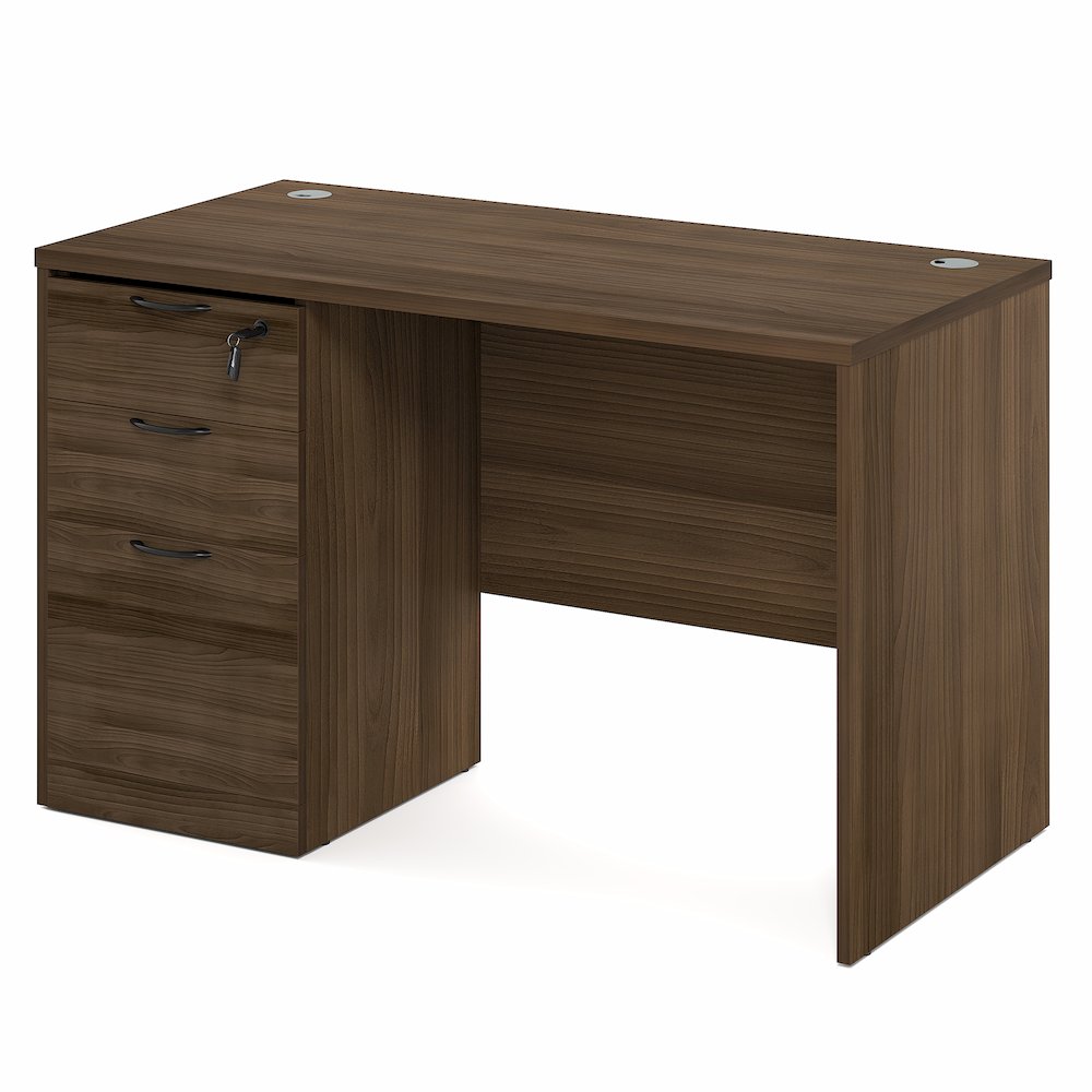 47 Inch Executive Desk with File Cabinet. Picture 1