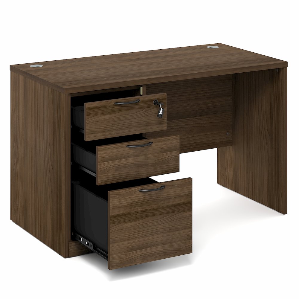 47 Inch Executive Desk with File Cabinet. Picture 3