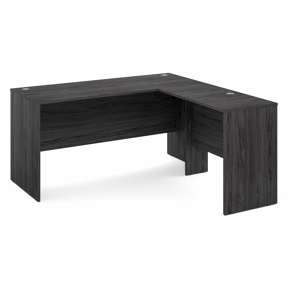 60 Inch L-Shaped Office Desk, Executive Desk with Reversible Desk Return. Picture 3