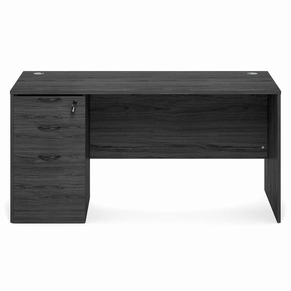 60 Inch Executive Desk with File Cabinet. Picture 2