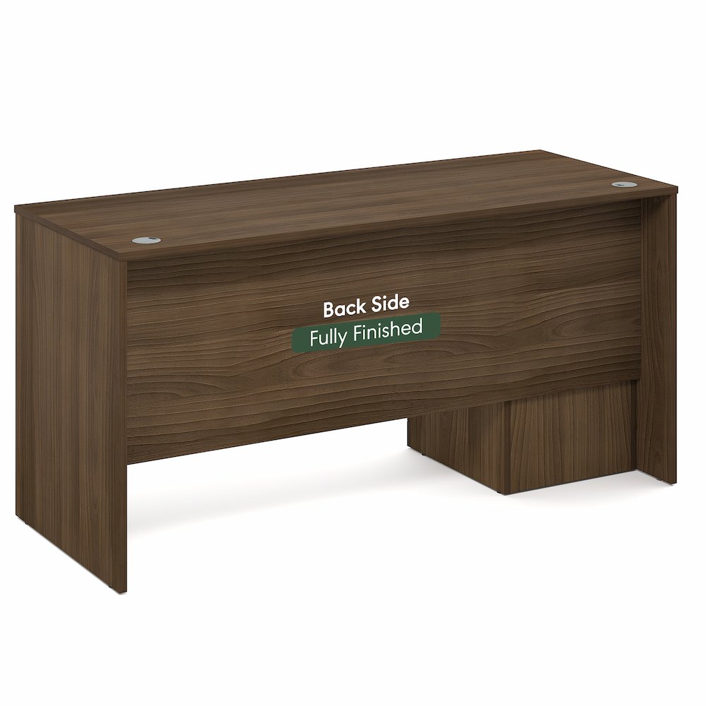 60 Inch Executive Desk with File Cabinet. Picture 9