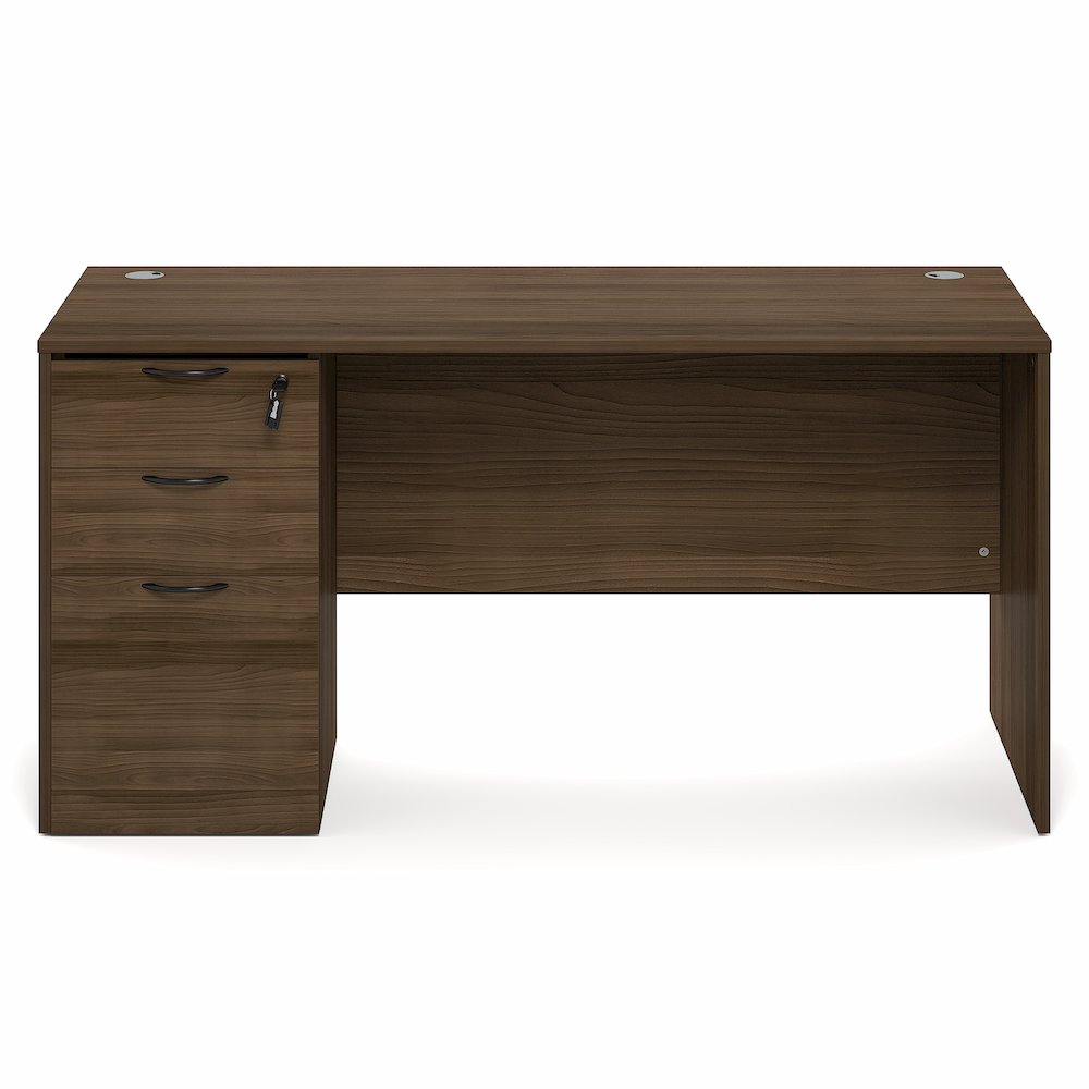 60 Inch Executive Desk with File Cabinet. Picture 2