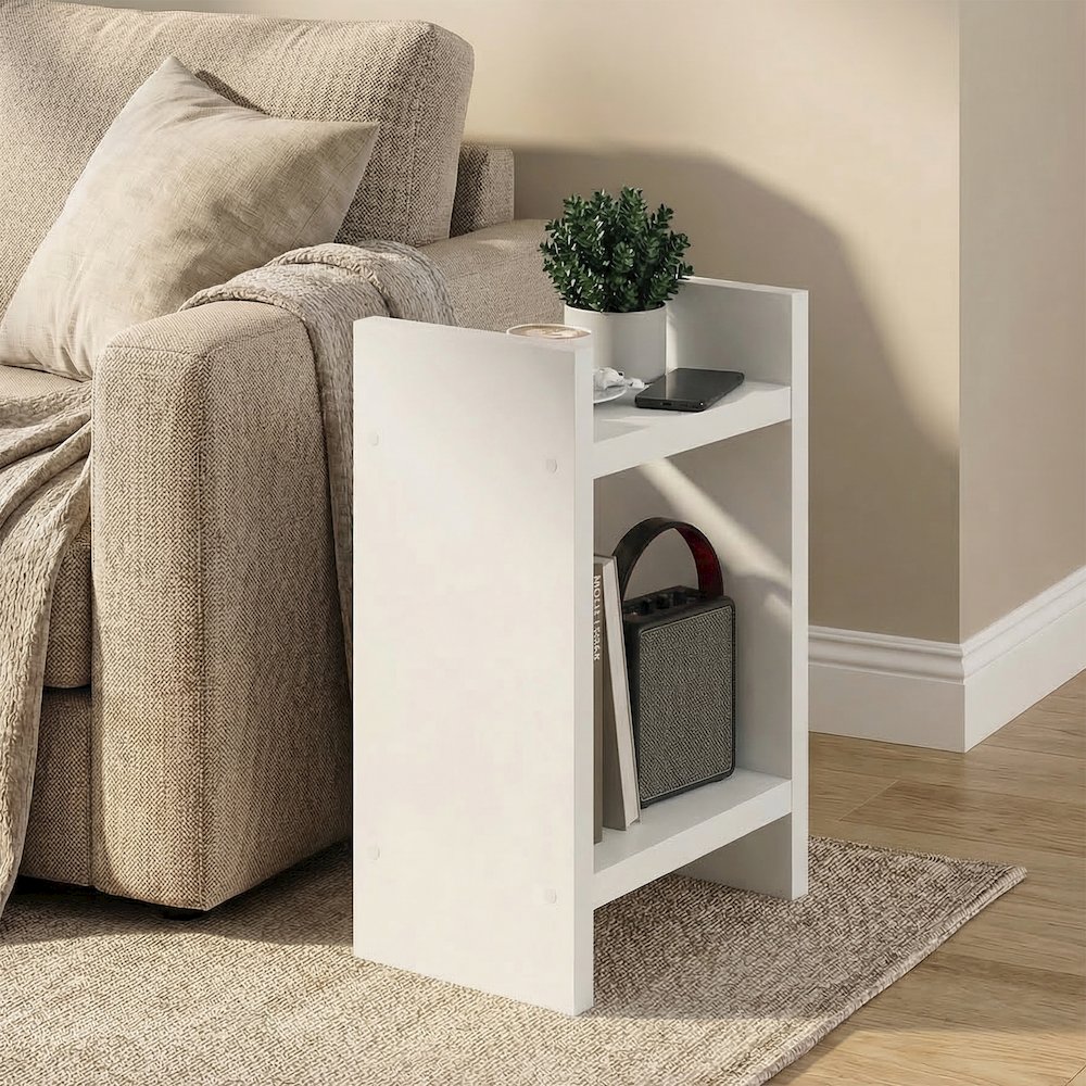 VIOLA Side Table, 2-Tier Modern End Table with Open Shelf. Picture 2