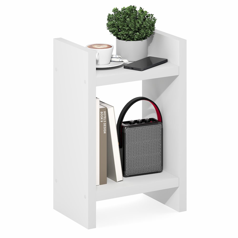 VIOLA Plant Stand Indoor Outdoor, 2-Tier Narrow, White. Picture 4