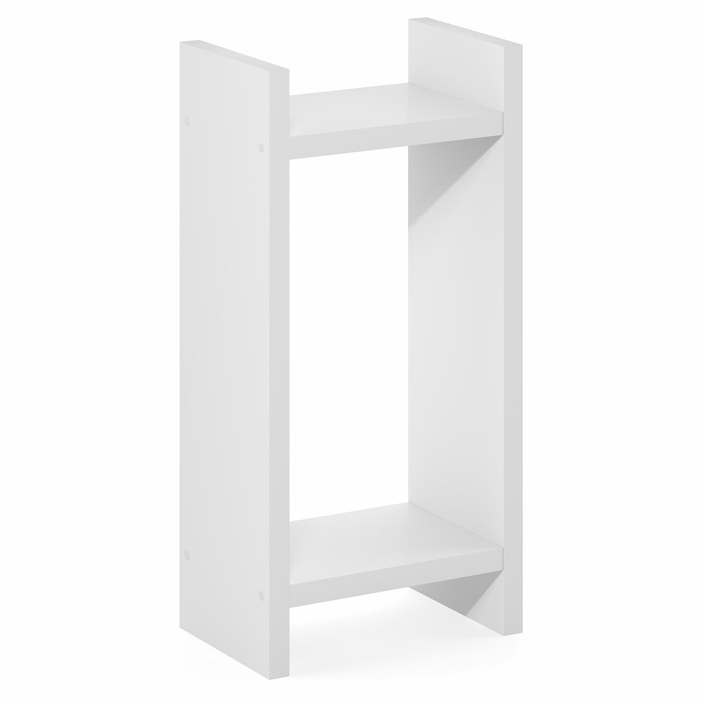 VIOLA Plant Stand Indoor Outdoor, 2-Tier Narrow, White. Picture 1