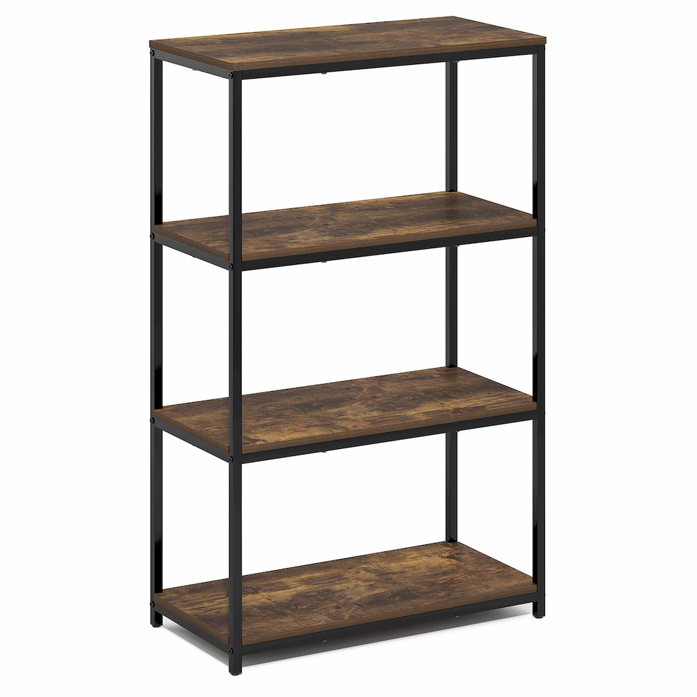 SIMPLISTIC Book Shelf, 4-Tier Tall Wide Bookshelf, 11.8 x 23.6 x 38.6. Picture 1