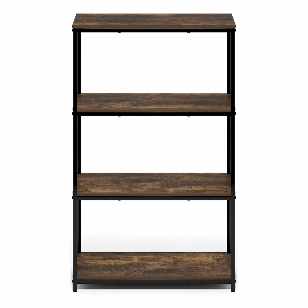 SIMPLISTIC Book Shelf, 4-Tier Tall Wide Bookshelf, 11.8 x 23.6 x 38.6. Picture 3