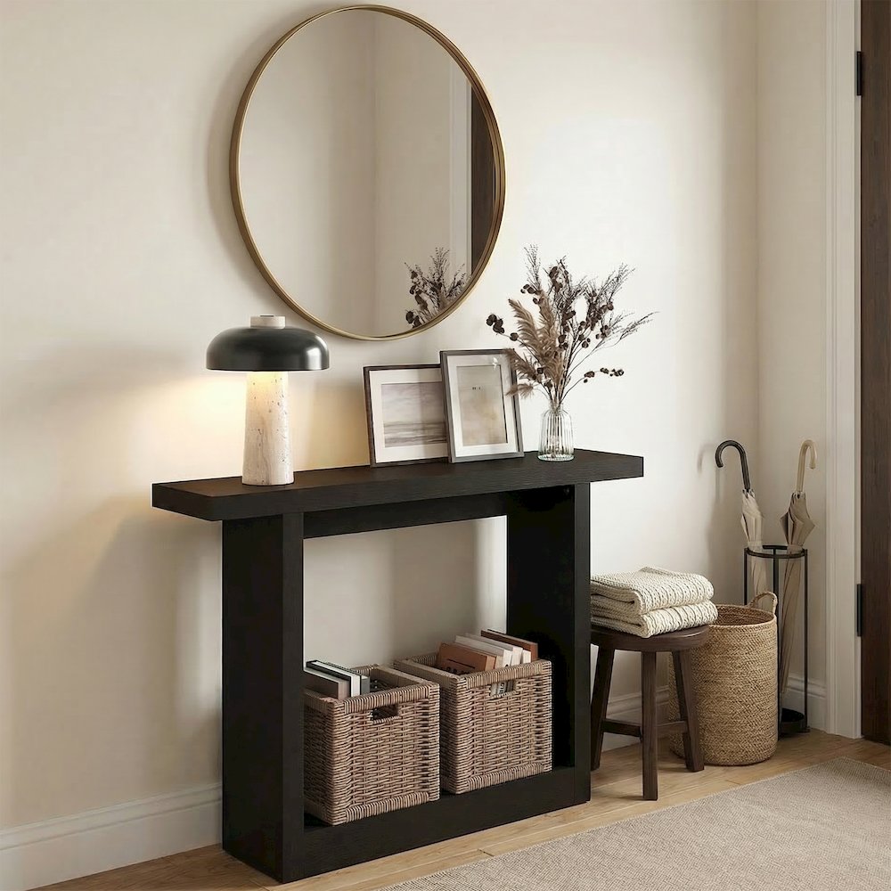 ARA Entryway Table 47-Inch, Narrow Farmhouse Console Table. Picture 2